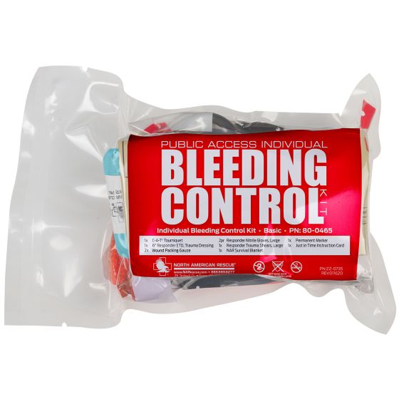 Public Access Individual Bleeding Control Kit - Vacuum Sealed (Advanced)